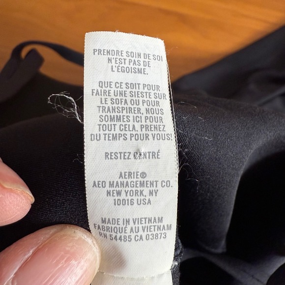 Aerie OFFLINE Black Fit and Flare Mini Dress Criss Cross Straps Size L Shorts - Picture 4 of 11